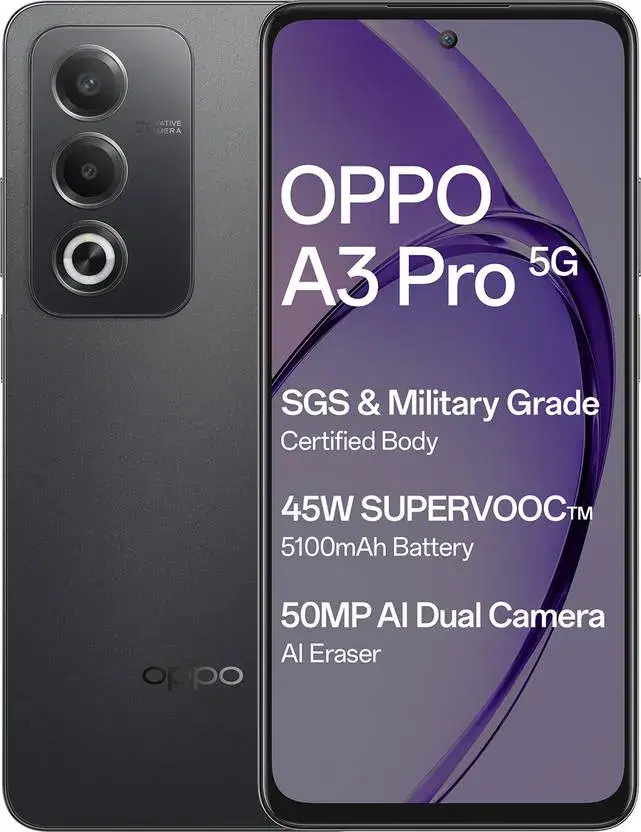 Oppo A3 Pro 5G (Starry Black, 256 GB) (8 GB RAM)