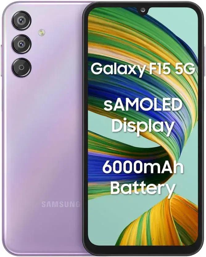 Samsung Galaxy F15 5G (Groovy Violet, 4GB RAM, 128 GB Storage)