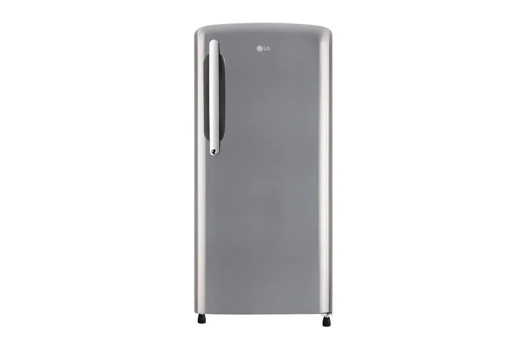 LG 201 L Direct Cool Single Door 3 Star Refrigerator with Fast Ice Making (Shiny Steel, GL-B211HPZD)