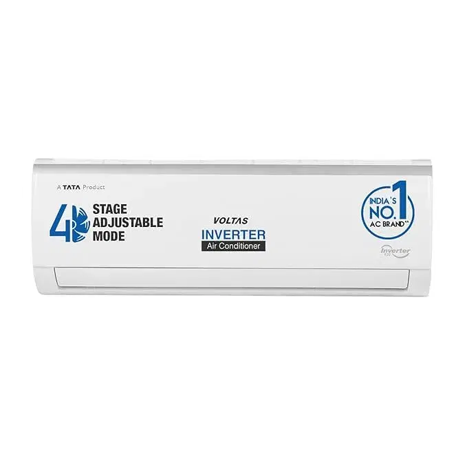 Voltas 1.5 Ton 5 Star Inverter Split AC (Copper, 185V Vectra Elite, White)