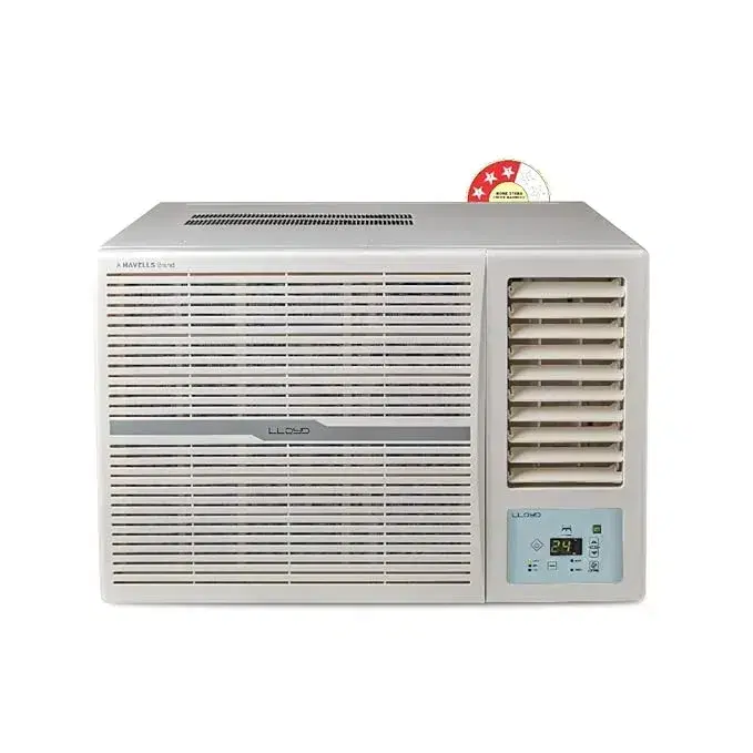 Lloyd 1.5 Ton (3 Star) Fixed Speed Window AC with 100 % Copper | Remote Control Operation | Clean Air Filter | LED Display (GLW18C3YWSEW)