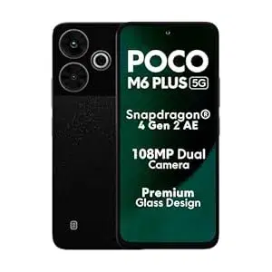Poco M6 Plus 5G (Graphite Black, 128 GB) (8 GB RAM)