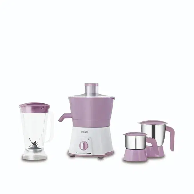Philips Avenger 600 W Juicer Mixer Grinder (HL7581 | 3 Jars | Pink)