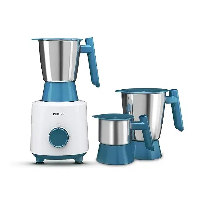 Philips HL7535/00 500 W Mixer Grinder (HL7535/00 | 3 Jars | White/Blue)