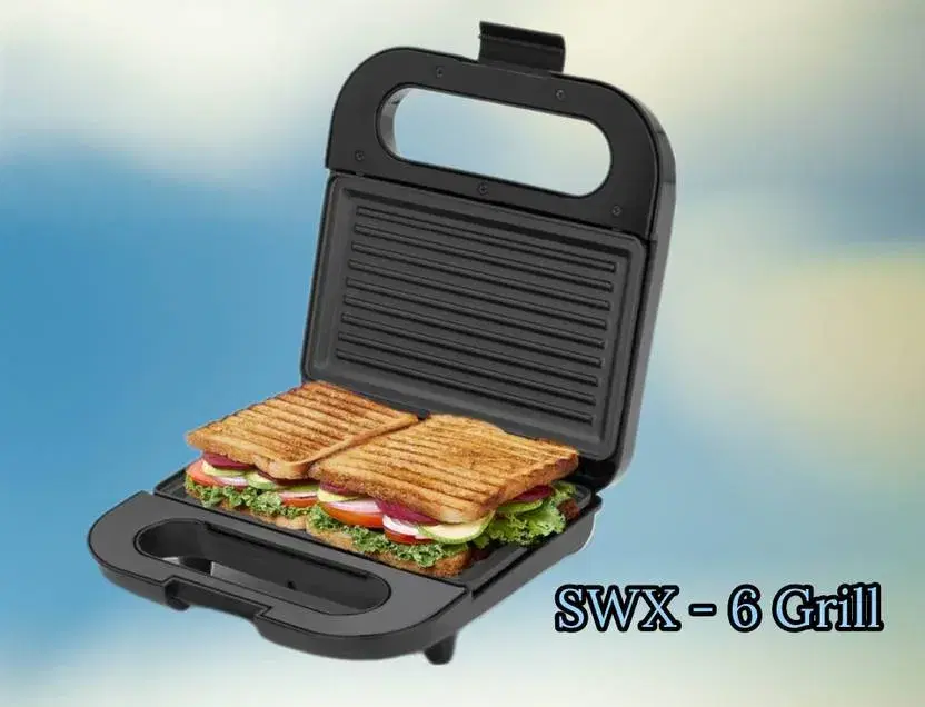 Bajaj Sandwich Maker SWX Grill 270112 800W Grill (Black)