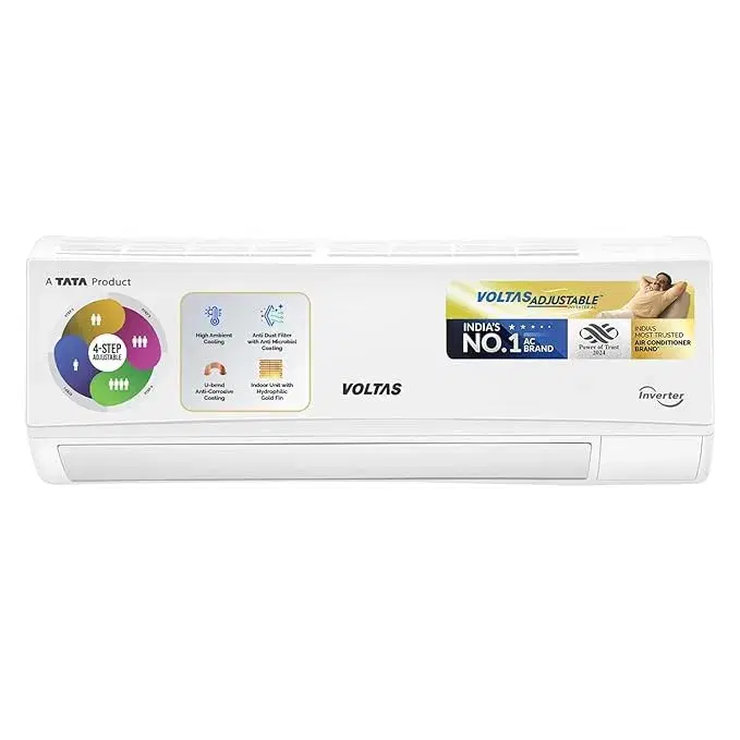 Voltas 1.5 Ton 3 Star Fixed Speed, Split AC (Copper, LED Display, Anti-dust Filter, 183 Vectra Elegant, White)