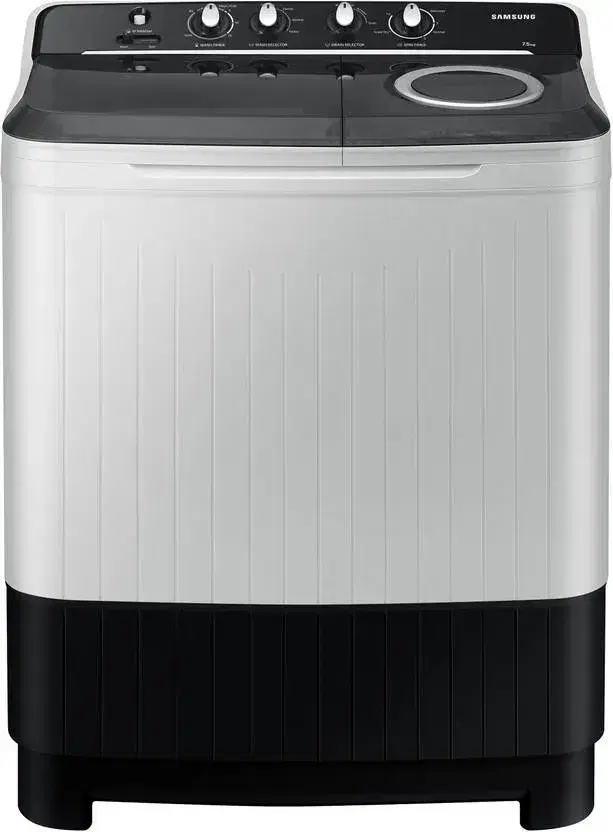 Samsung 7.5 Kg Semi Automatic Top Load Washing Machine Black, Grey (WT75B3200GG)