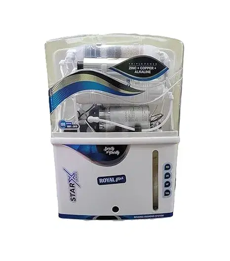 Star X Royal Plus RO Water Purifier, Triple Power Filtration with Zinc Copper Alkaline, UV TDS Control