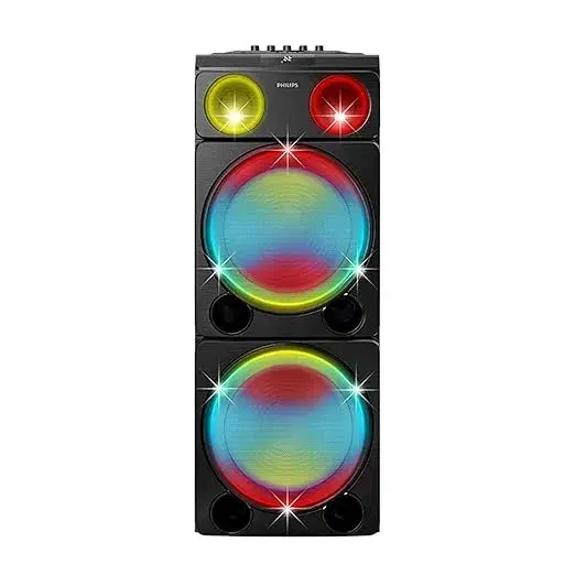 Philips TAX5509 Bluetooth Wireless Party Speaker with 260W Output, Powerful Bass, Shake The Room Sound (Black)