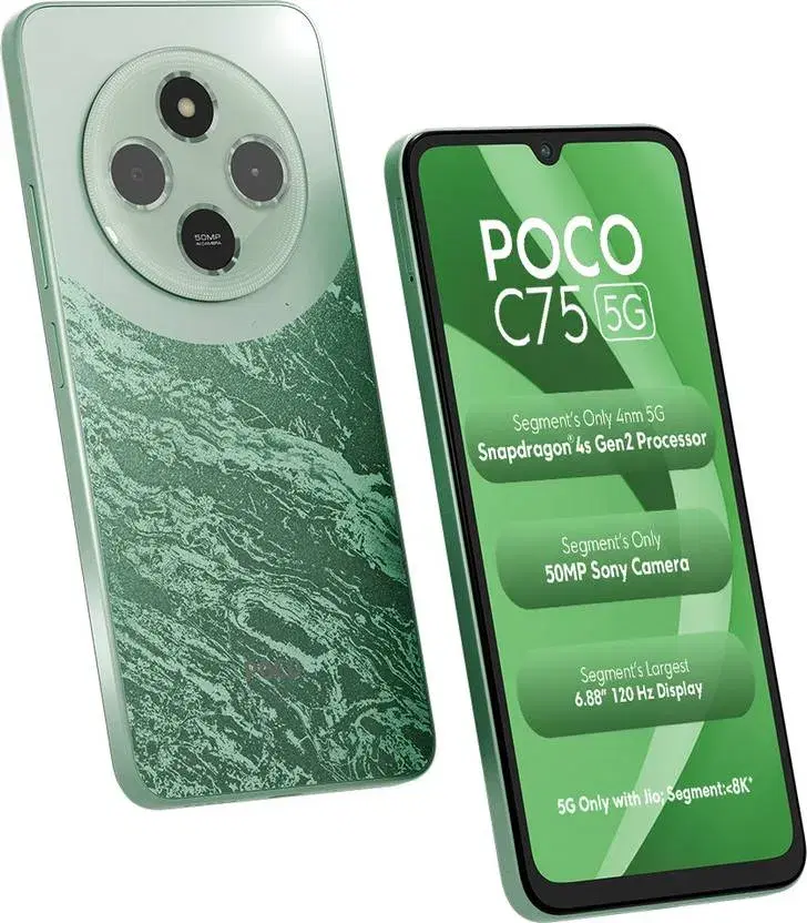 Poco C75 5G (Enchanted Green, 128 GB) (4 GB RAM)
