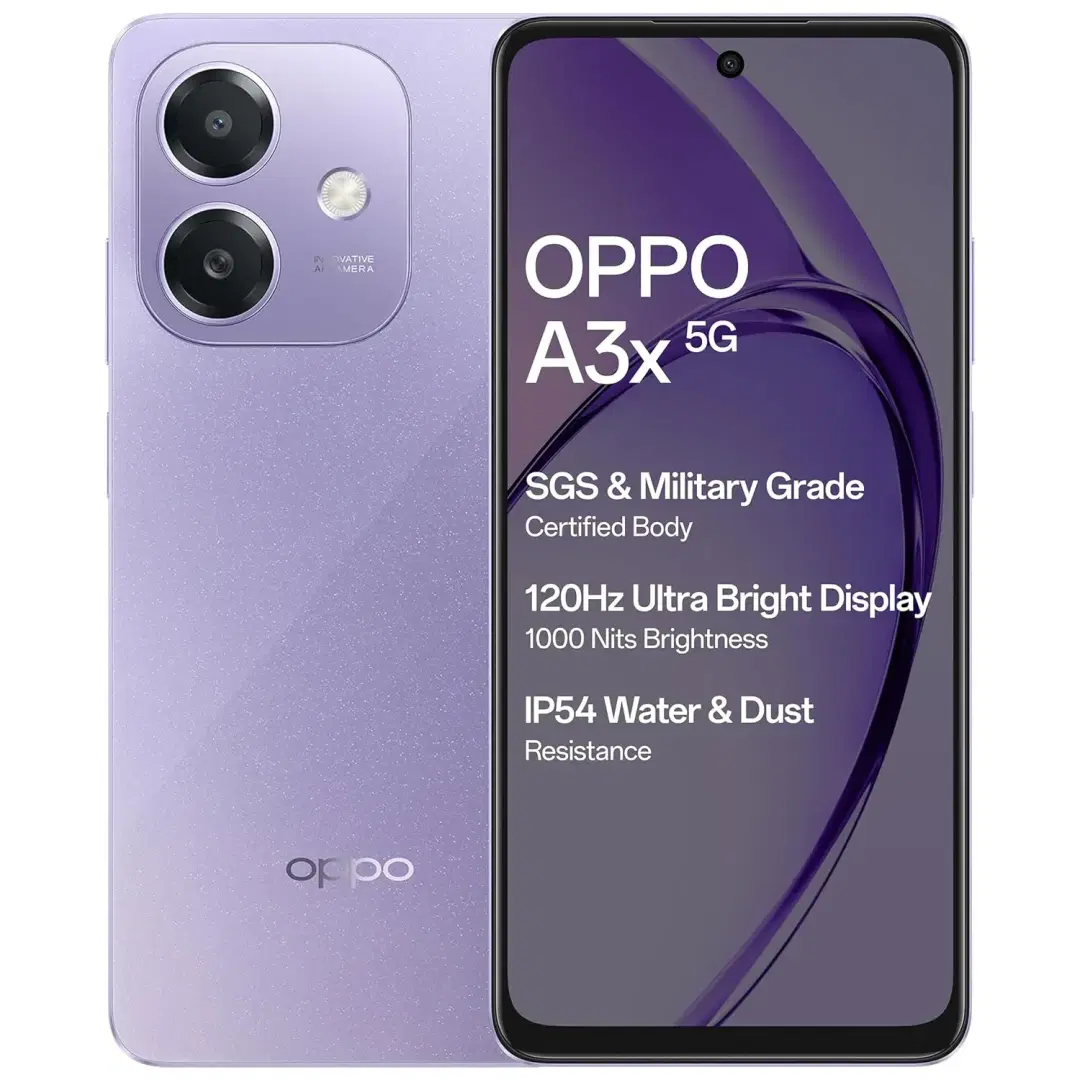 Oppo A3x 5G (Starry Purple, 128 GB) (4 GB RAM)