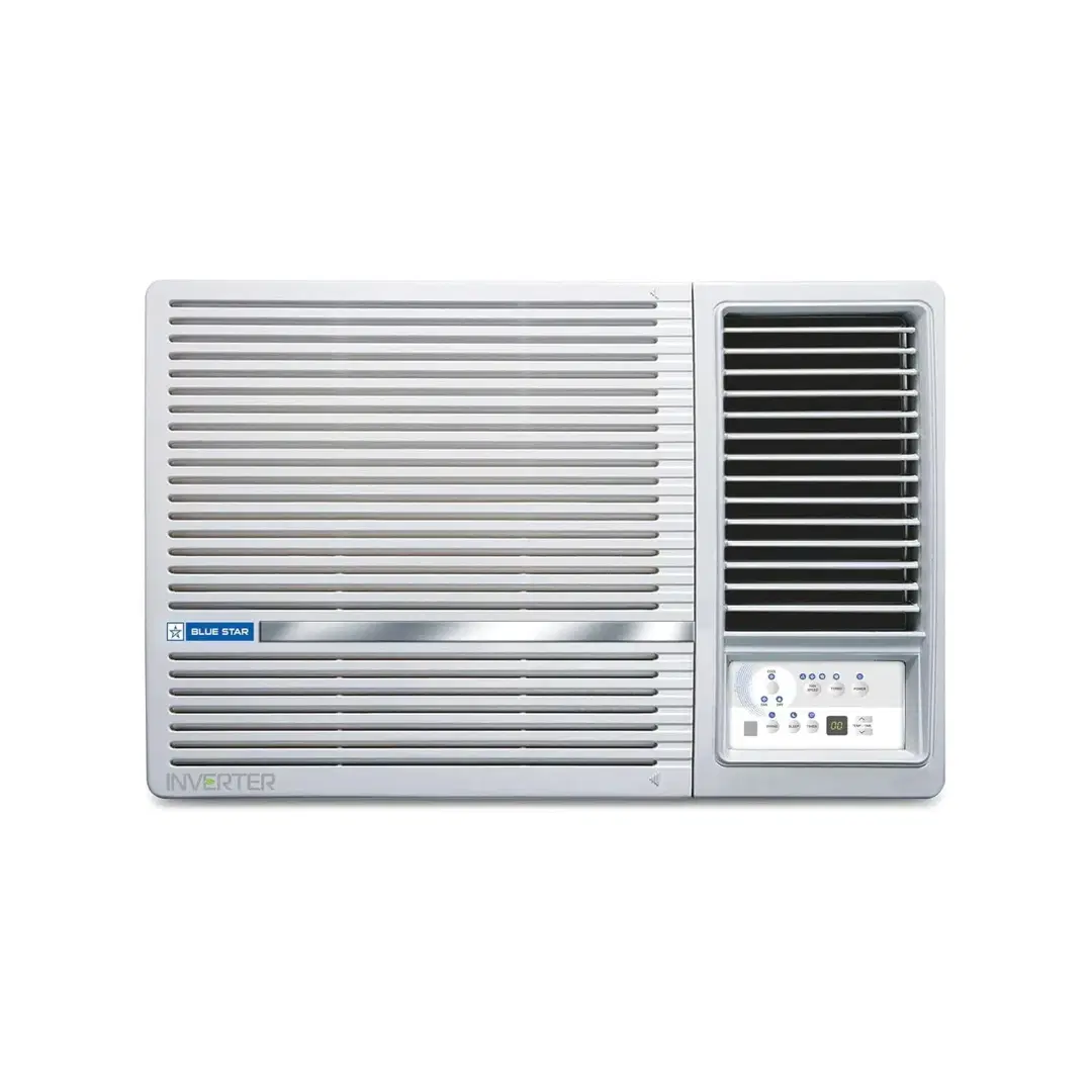 Blue Star 1.5 Ton 3 Star Inverter Window AC (Copper, Turbo Cool, Hydrophilic Blue Fins, Dust Filters, Self-Diagnosis, WIE318L, White)