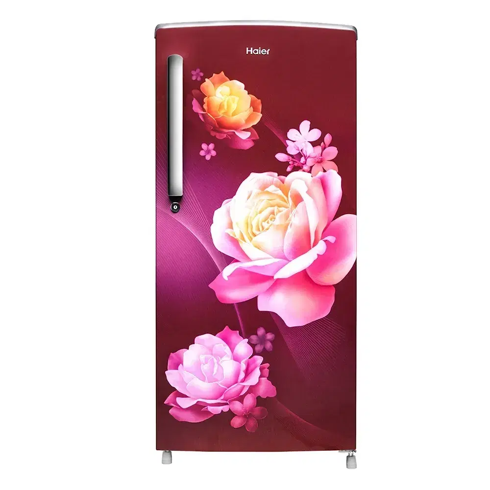 Haier 185 L,1 Star, Red Noisettes Finish Direct Cool Single Door Refrigerator (HRD-2061SRN-N)