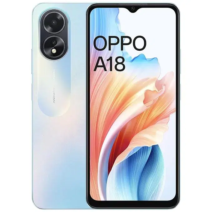Oppo A18 (4GB RAM, 128GB, Glowing Blue)