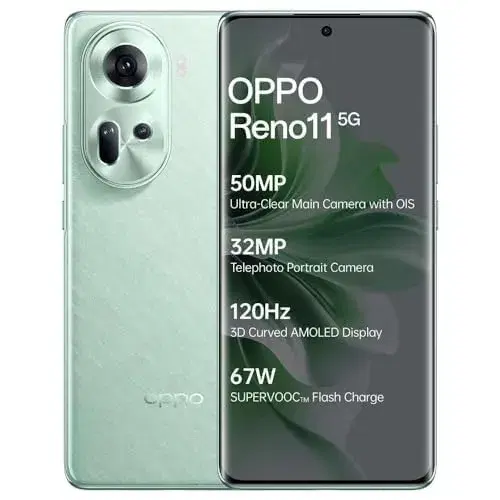 Oppo Reno 11 5G (Wave Green, 256 GB) (8 GB RAM)