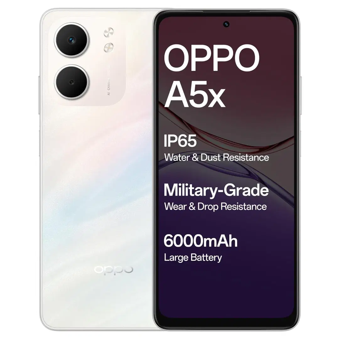 Oppo A5x 5G (Laser White, 128 GB) (4 GB RAM)