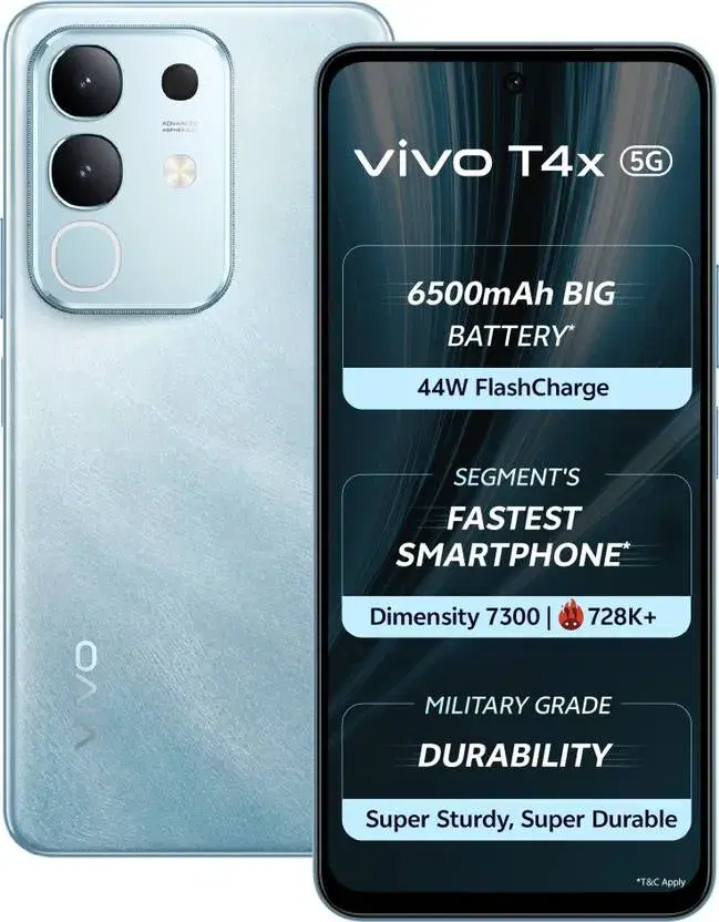 Vivo T4x (Marine Blue, 8GB, 128GB)