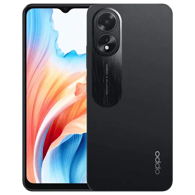Oppo A18 (Glowing Black, 128 GB) (4 GB RAM)