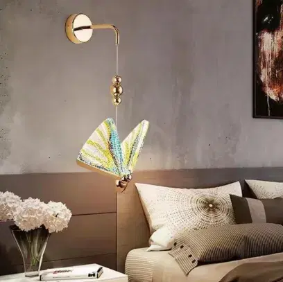 Wall Decor Light Metal & Butterfly Type (Model: K-36/1W)