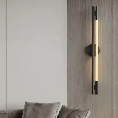 Wall Decor Light Metal & Rectangular Type – 600mm (Model: 2299-BK)