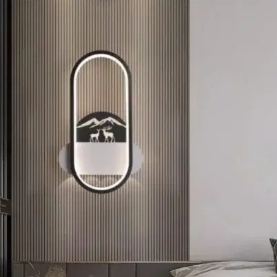 Contemporary Wall Decor LED Light – 3C Profile & Metal Finish (Model: 2104)