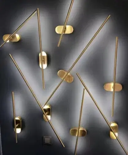 Wall Decor Light Metal & Electroplating Type 600mm (Model: 2298-GAB)