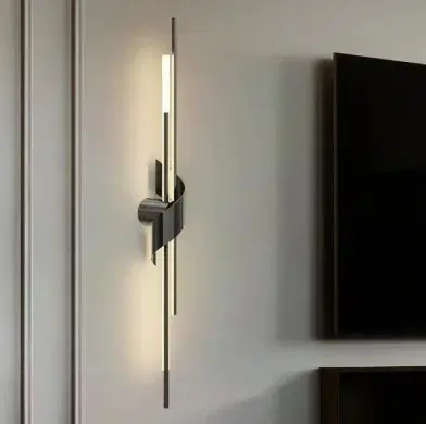 Wall Decor Light Metal & Rectangle Type 650mm (Model: 698-BK)