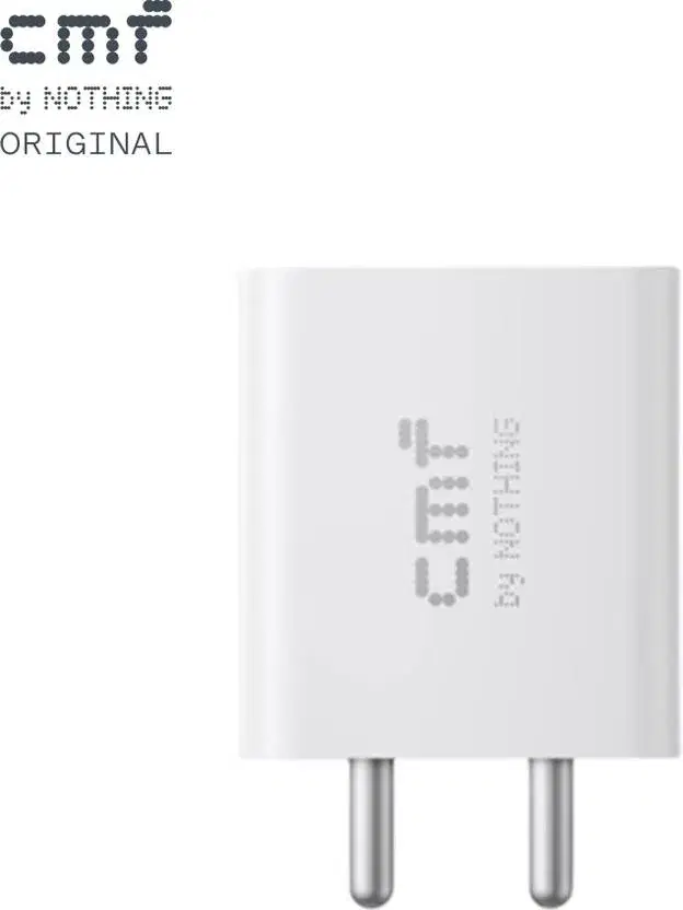 CMF by Nothing 33 W Quick Charge 3 A Wall Charger for Mobile (White)