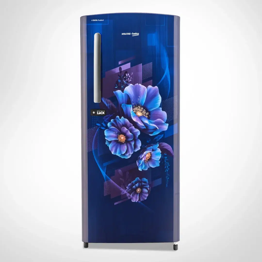 Voltas Beko 210 L, 3 Star, Single Door Direct Cool Refrigerator (Bonita Blue) – RDC245C/W0BBE0M000UGD