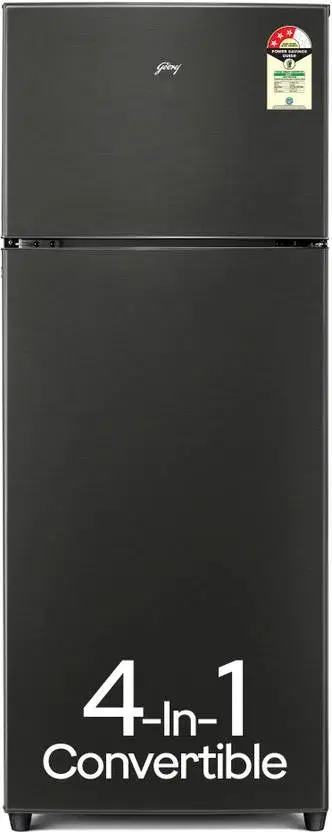 Godrej 244 L 2 Star Frost Free 4-In-1 Fully Convertible Technology, Nano Shield Technology Inverter With Freshness up to 30 Days Double Door Refrigerator (RT EONVALOR 280B RCIT FS ST, Fossil Steel)