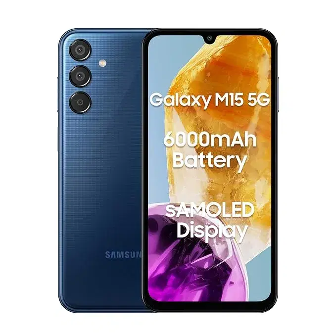 Samsung Galaxy M15 5G (Blue Topez, 8GB RAM, 128GB)