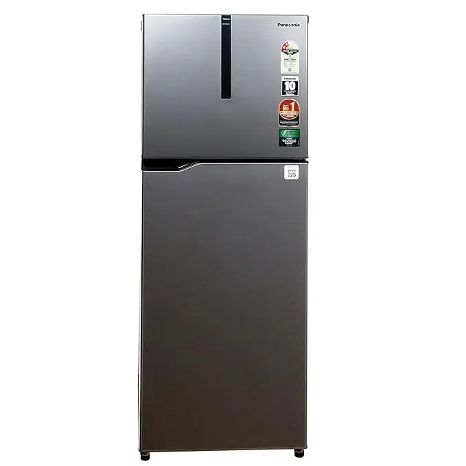 Panasonic 309 L Frost Free Double Door 2 Star Refrigerator (Grey, NR-TG338BVHN)