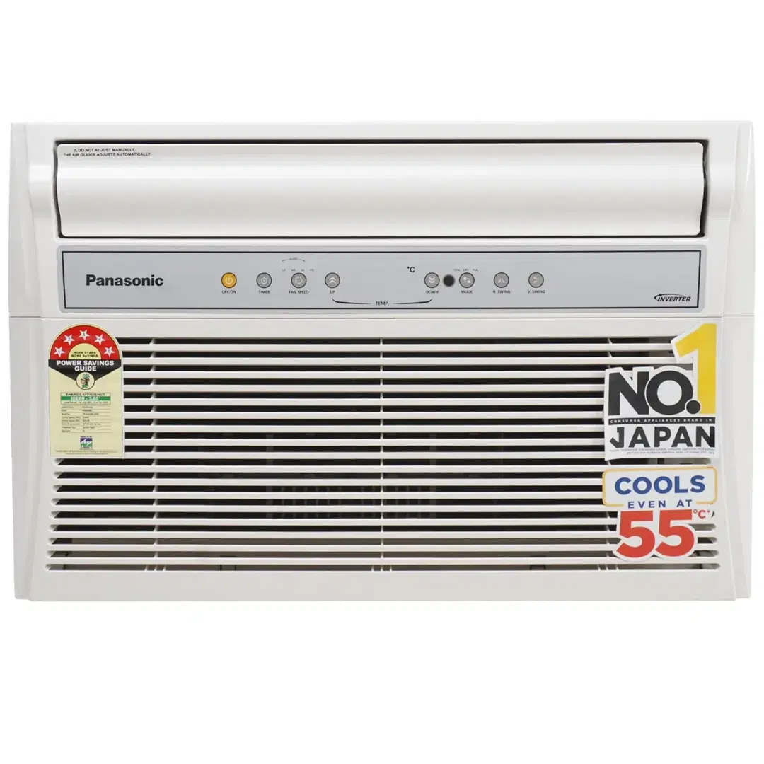 Panasonic 1.5 Ton 5 Star Inverter Window AC (Copper Condenser, PM 0.1 Filter, Eco Mode, Powerful Mode, CW-XN185BGT, White)