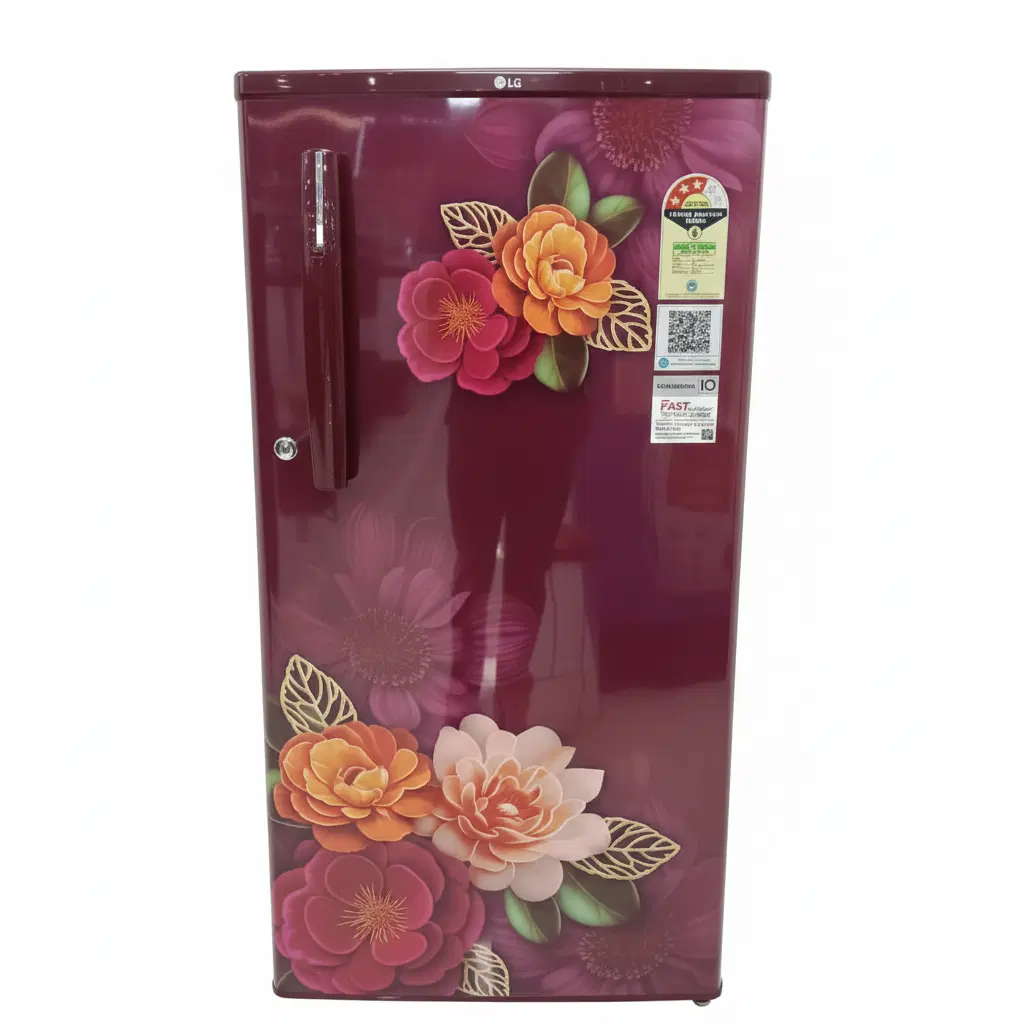 LG 185 L 3 Star Direct-Cool Single Door Refrigerator (GL-B199ORKD,Fast Ice Making)