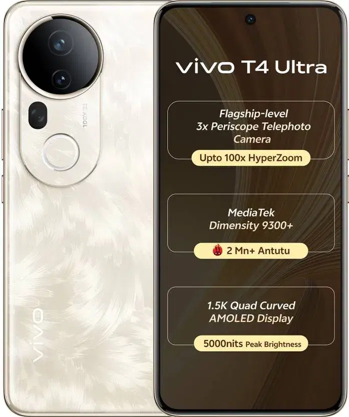 Vivo T4 Ultra 5G (Phoenix Gold, 256 GB) (12 GB RAM)