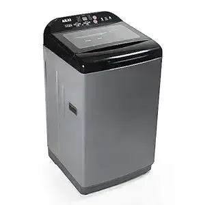 Akai AKFA-80DGGR, 8 KG Fully Automatic Top Load Machine with One Touch Spin Function, Magic Filter with Waterfall and Rust Proof Body, Grey