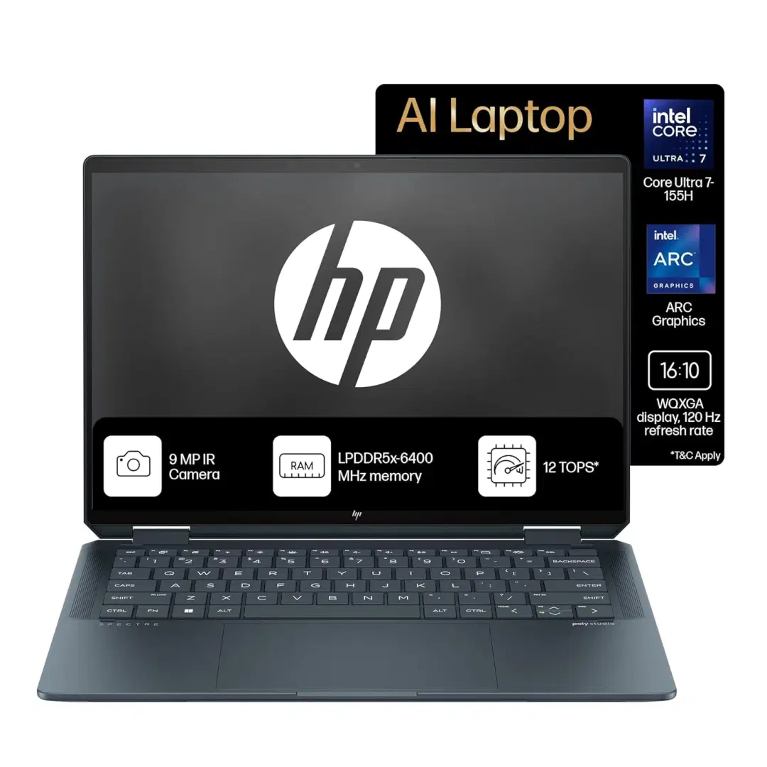 HP Spectre x360 16-aa0015TU Intel Evo Core Ultra 7-155H (AI-enhanced) | 16GB | 1TB SSD