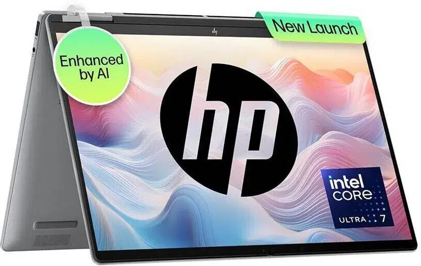 HP Envy AI PC Intel Core Ultra 7 155U - (16 GB/512 GB SSD/Windows 11 Home) 14-fc0106TU Thin and Light Laptop (14 inch, Meteor Silver, 1.44 Kg, With MS Office)