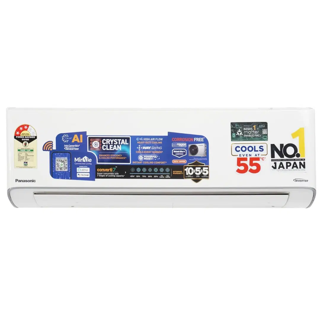 Panasonic EU 7 in 1 Convertible 1 Ton 3 Star Inverter Split Smart AC CS/CU-EU12BKY3FM