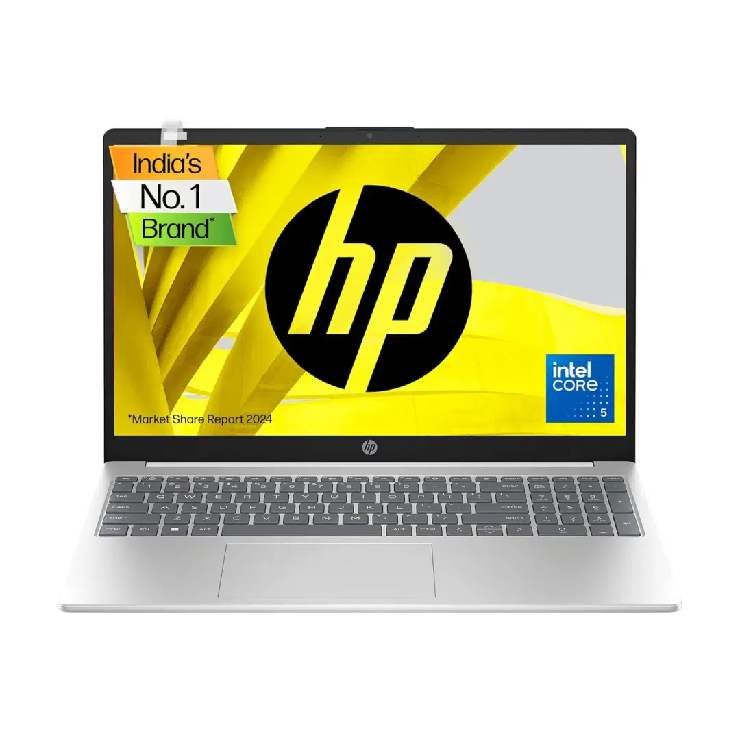HP Intel Core 5 120U - (8 GB/512 GB SSD/Windows 11 Home) 15-fd1096TU Thin and Light Laptop (15.6 inch, Natural Silver, 1.65 Kg)