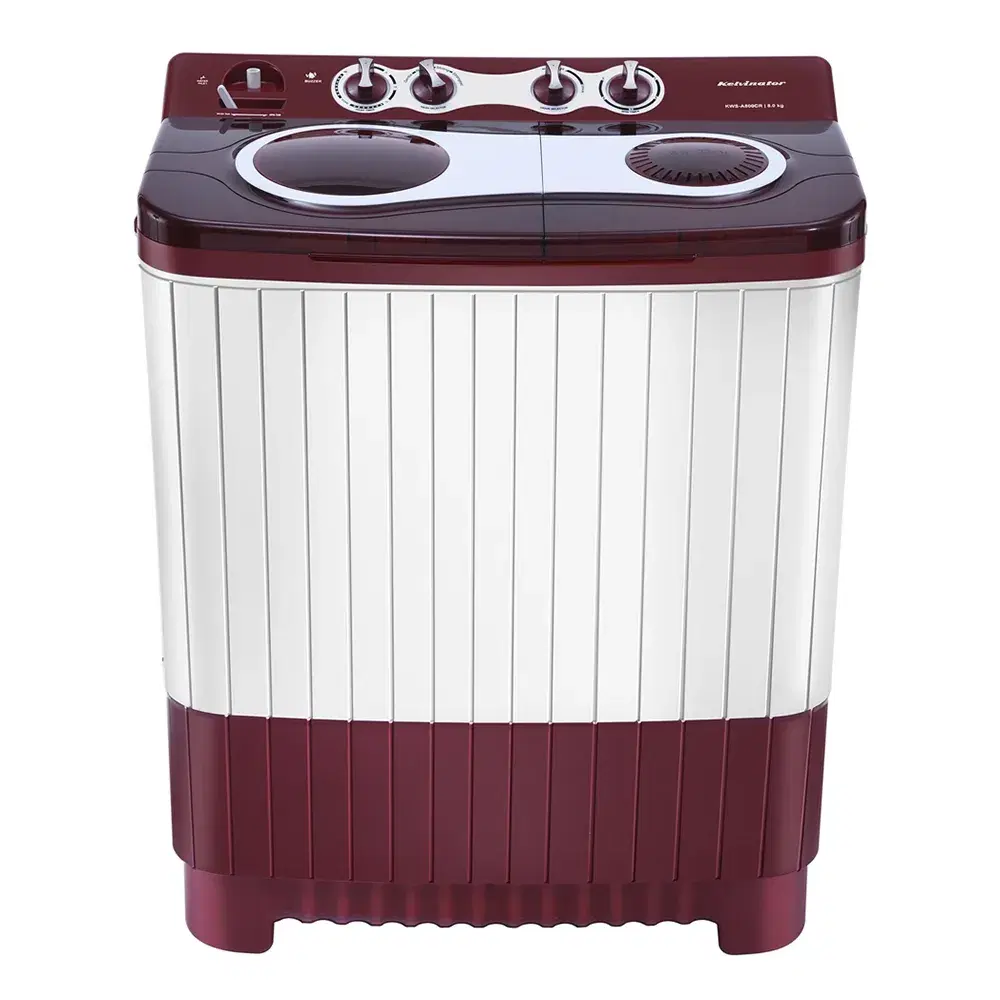 Kelvinator 8 kg Top Loading Semi-Automatic Washing Machine with 3D Aqua clean and Memory Backup, KWS-A800CR