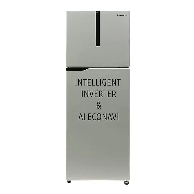 Panasonic 260 L Double Door 3 Star AI Enabled Inverter Technology Frost Free Refrigerator Appliance (NR-TH272CVHN, Electric Grey, Jumbo Fresh Vegetable Basket, Net Capacity 237L)