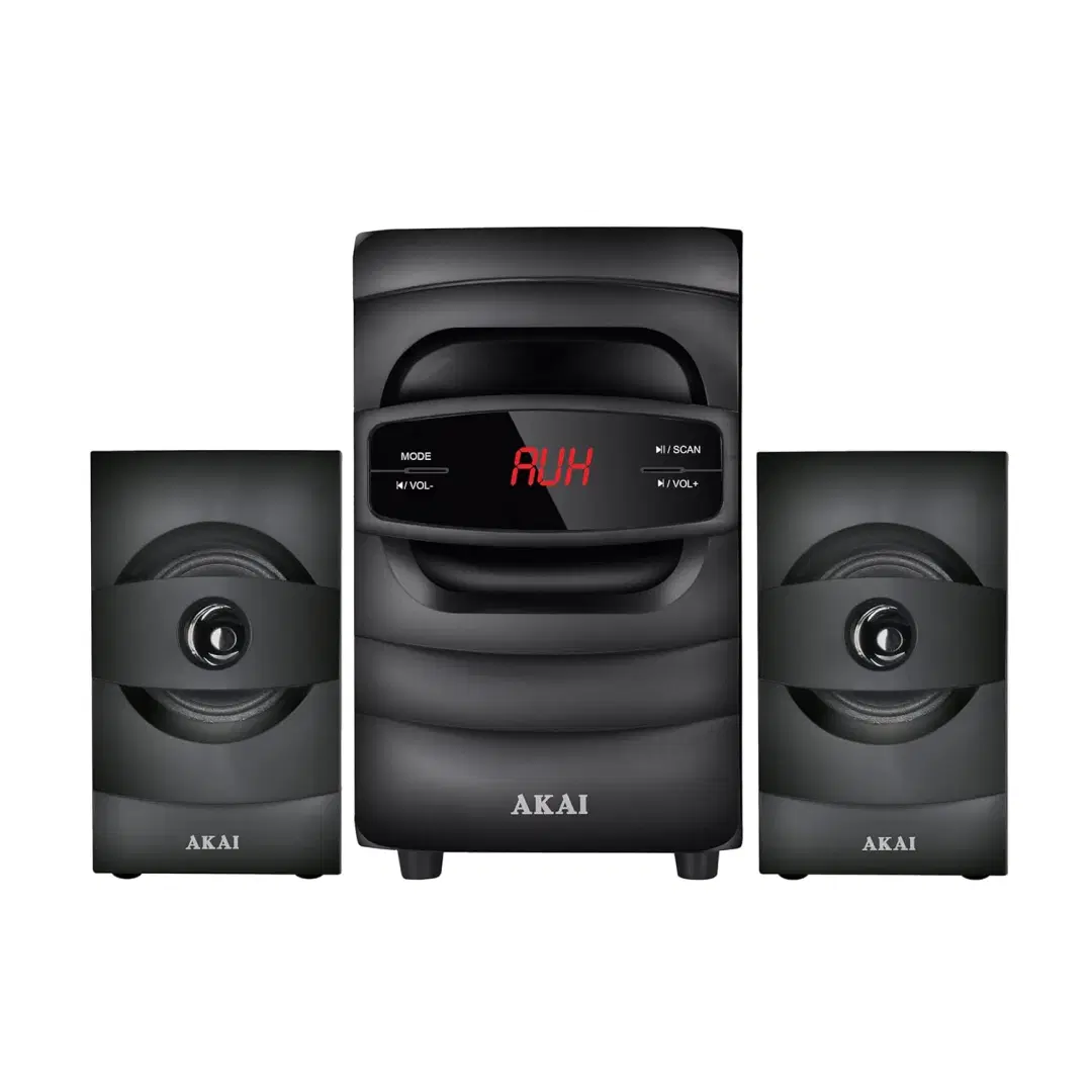 Akai Zest MS2550 2.1 Channel, Wired Multimedia Computer Speakers 50 W Bluetooth Home Audio Speaker (Black, 2.1 Channel)