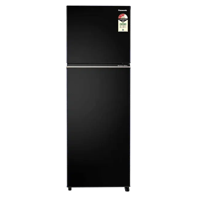 Panasonic 322 Litres 3 Star Frost Free Double Door Convertible Refrigerator with Surround Cooling (NR-TG368CPKN, Diamond Black)