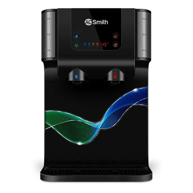 AO Smith ProPlanet P7 10L RO + SCMT Hot & Cold Water Purifier with 8 Stage Purification (Black)