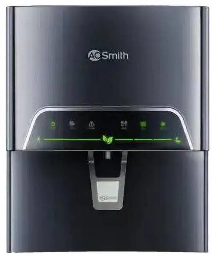 AO Smith ProPlanet P3 water purifier 5 L RO + SCMT Water Purifier (Black)