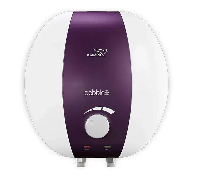 V-Guard Pebble Pro 10 L Steel Inner Tank With Glass-Lined AC (Anti-Corrosion) Coating, White