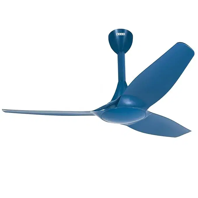 Usha Heleous 1220mm Premium BLDC Ceiling Fan With Rust Free Abs Blades And Rf Remote Horizon Blue