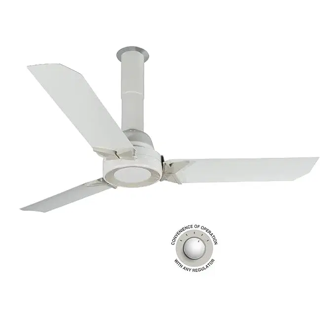 Usha Pi Plus 1200MM BLDC 5 Star Energy Efflicient, Dust & Oil Resistant Ceiling Fan (White)