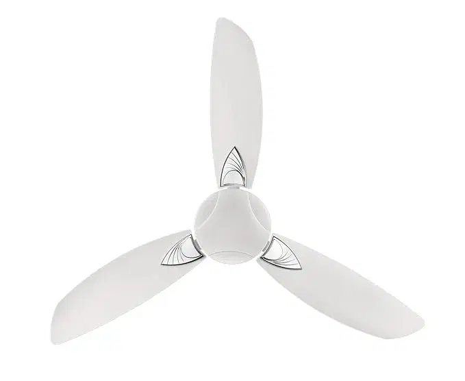 Usha Bloom Primrose 1250mm | BEE Star Rated | Dust, Oil & Moisture Resistant Ceiling Fan | 2 Year Warranty | (Sparkle White)